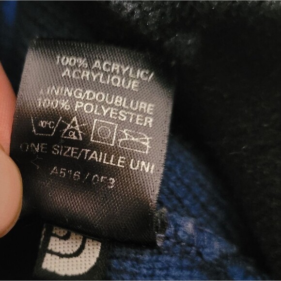 The North Face blue winter one size beanie hat - Picture 4 of 4